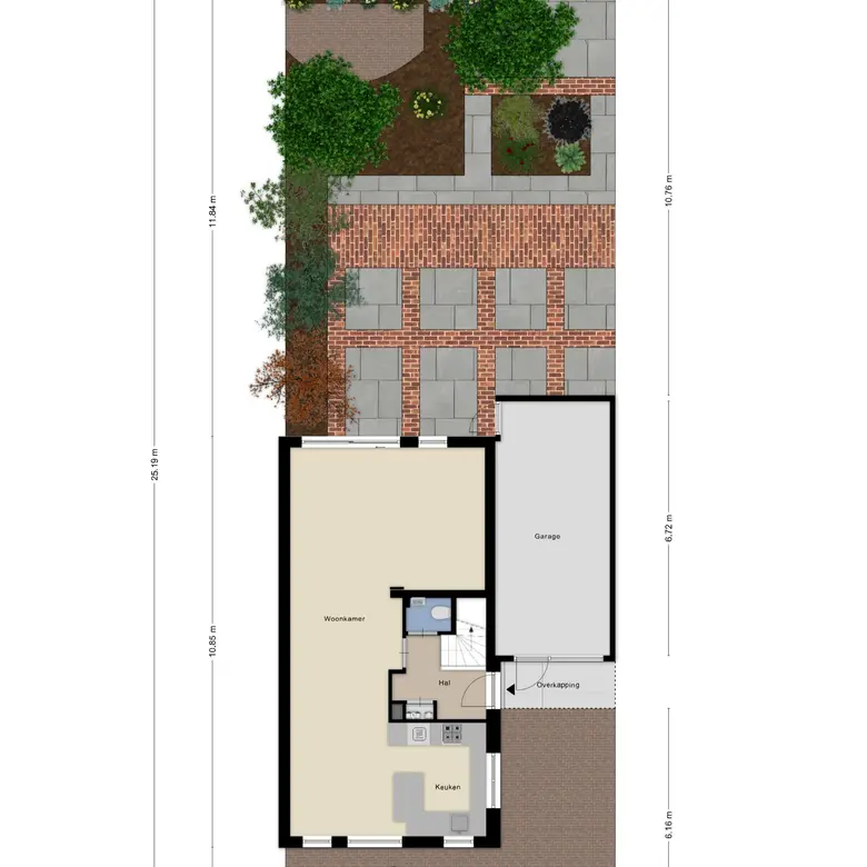 Plattegrond 2 van Marga Klompéstraat 3
