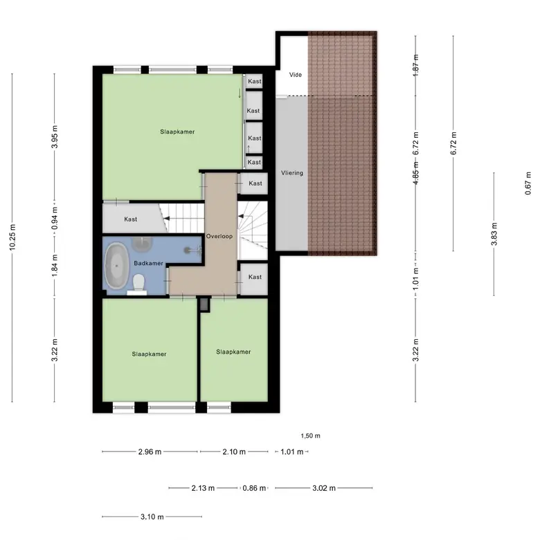 Plattegrond 3 van Marga Klompéstraat 3