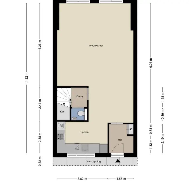 Plattegrond 2 van Buziaulaan 47