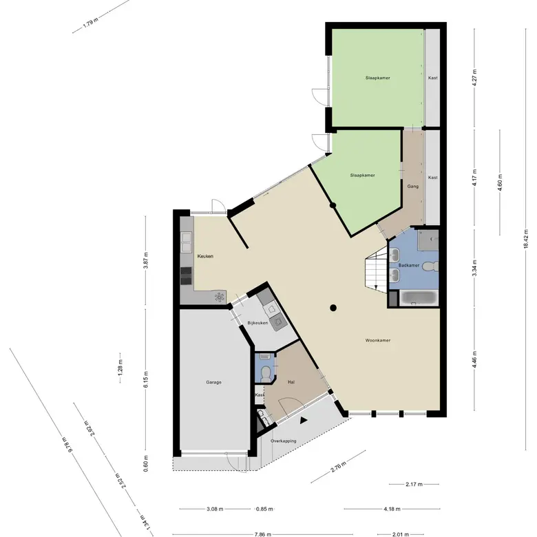 Plattegrond 2 van Beeckzanglaan 42