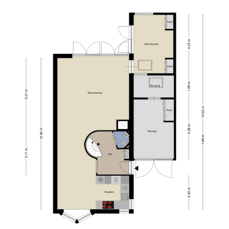 Plattegrond 2 van Laan van Albert's Hoeve 31
