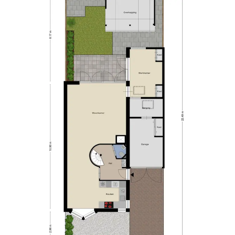 Plattegrond 1 van Laan van Albert's Hoeve 31