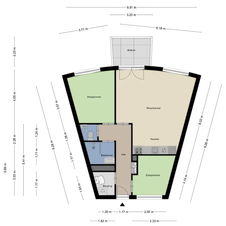 Plattegrond 1 van Henri Dunantsingel 200