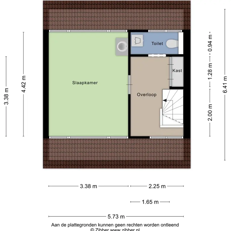 Plattegrond 5 van Hendrik Casimirstraat 38