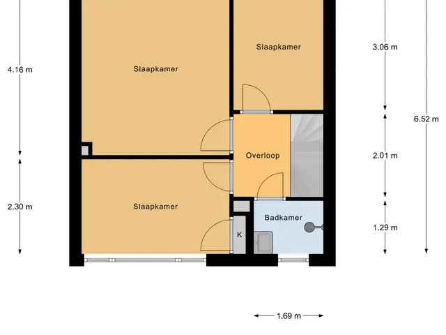 Plattegrond van Kamperfoeliestraat 22