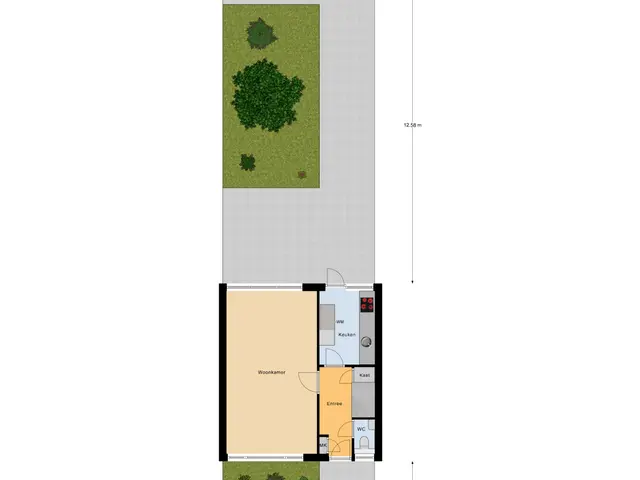Plattegrond van Kamperfoeliestraat 22