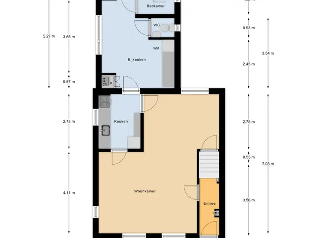 Plattegrond van Onsenoortsestraat 22