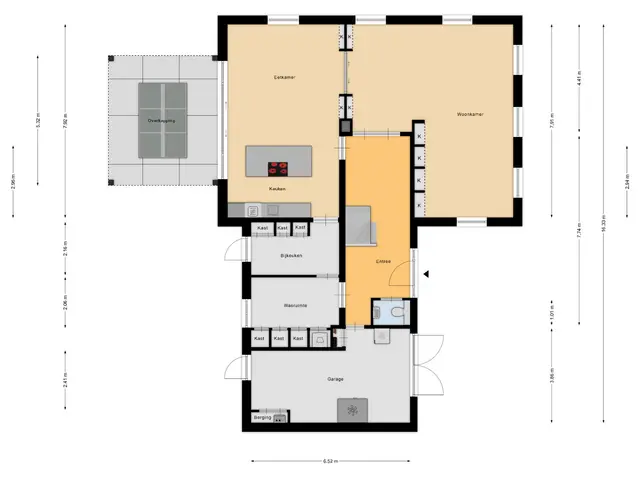 Plattegrond van Hendrik de Jonghstraat 5