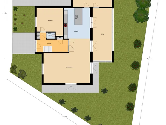 Plattegrond van Bosbeemd 19