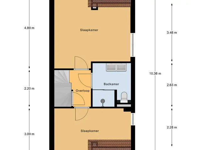 Plattegrond van Achter 't Raadhuis 4