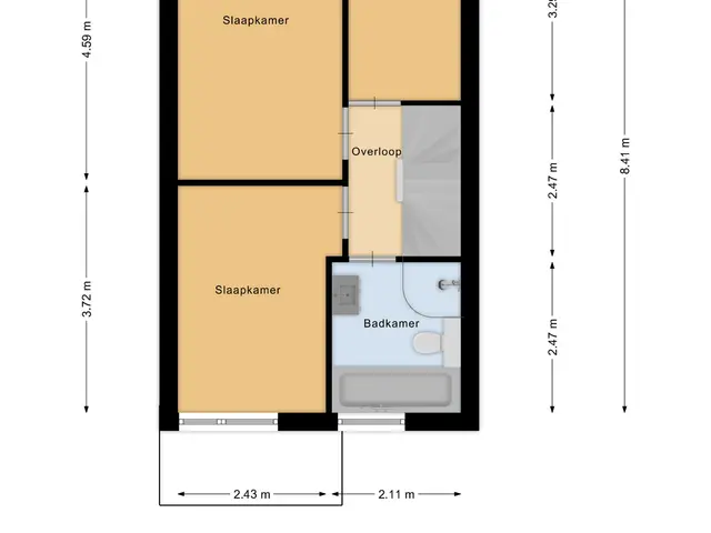 Plattegrond van Groen van Prinstererlaan 53