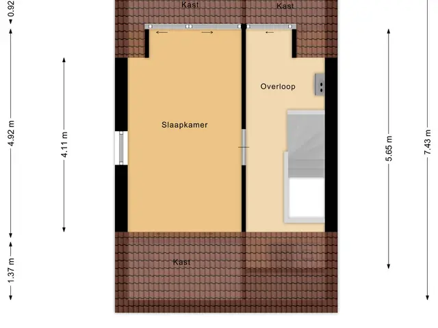 Plattegrond van Groen van Prinstererlaan 53