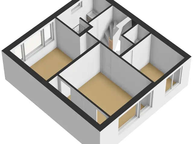 Plattegrond van De Huterstraat 6