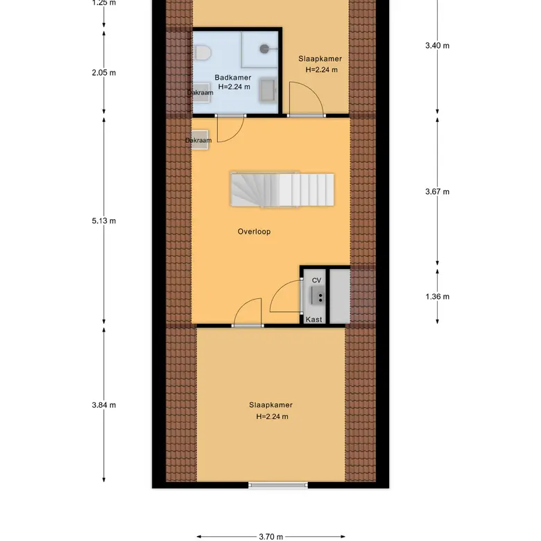 Plattegrond 6 van Westerstraat 158