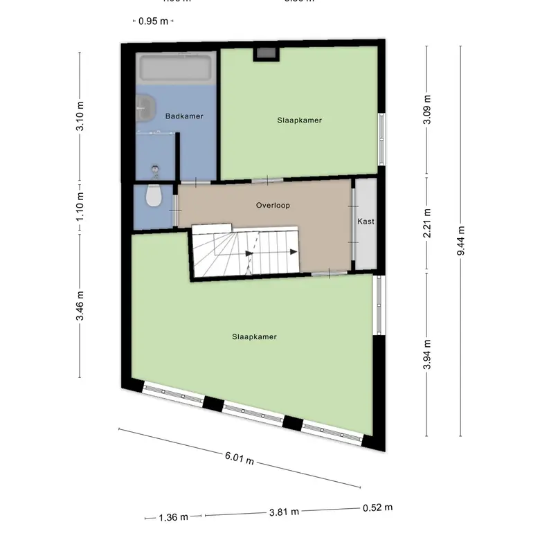 Plattegrond 4 van Grote Oost 132