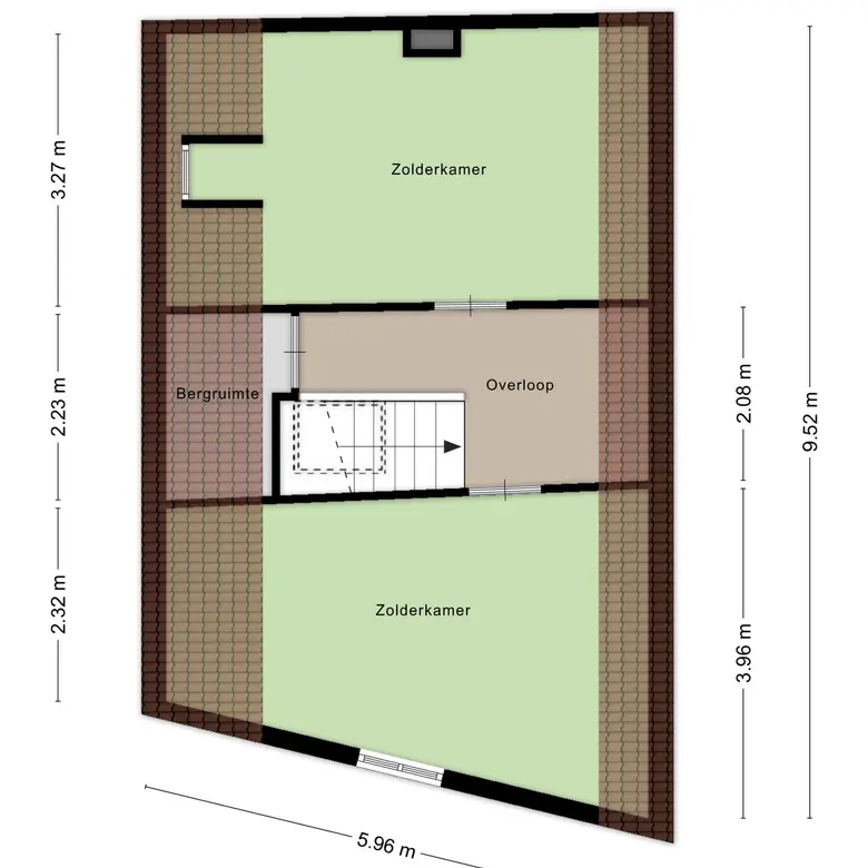 Plattegrond 5 van Grote Oost 132