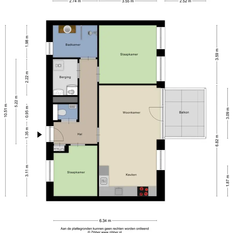 Plattegrond 1 van Groenlingstraat 54