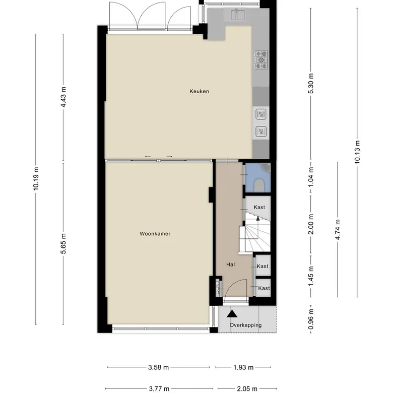 Plattegrond 2 van Toscanestraat 31