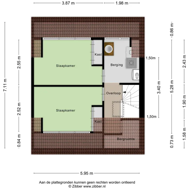Plattegrond 4 van Toscanestraat 31