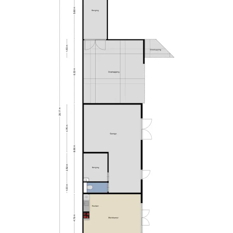 Plattegrond 4 van Rijksstraatweg 89