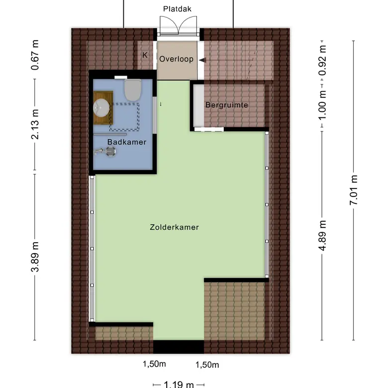 Plattegrond 5 van Rijksstraatweg 89