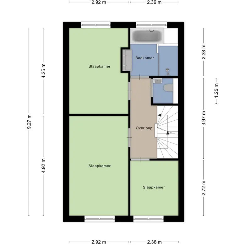 Plattegrond 3 van Grote Weide 77
