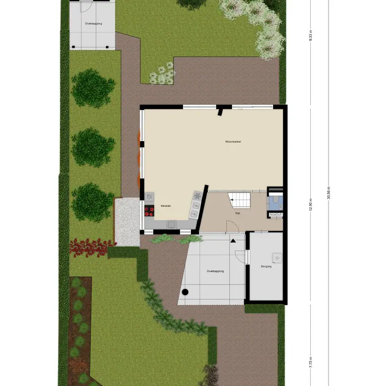 Plattegrond 2 van Belieslaan 36