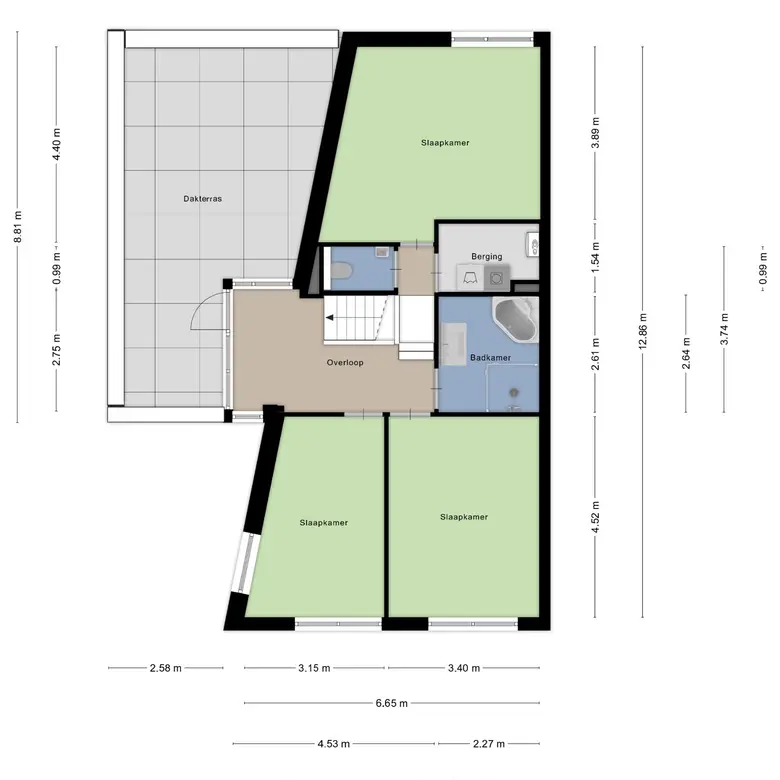 Plattegrond 4 van Belieslaan 36