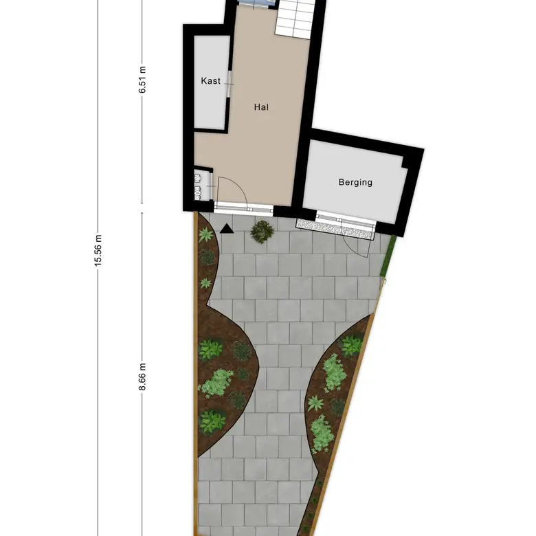 Plattegrond 1 van Catharina van Rennesplaats 22