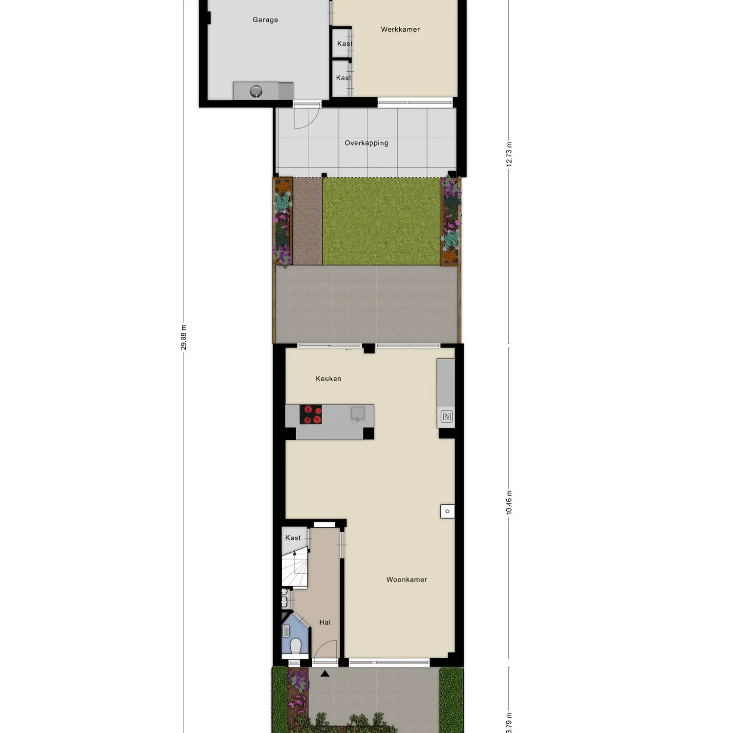 Duyvecamp 14, HEENVLIET plattegrond 1