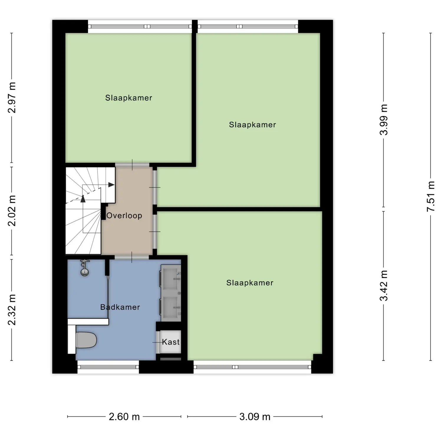 Duyvecamp 14, HEENVLIET plattegrond 3