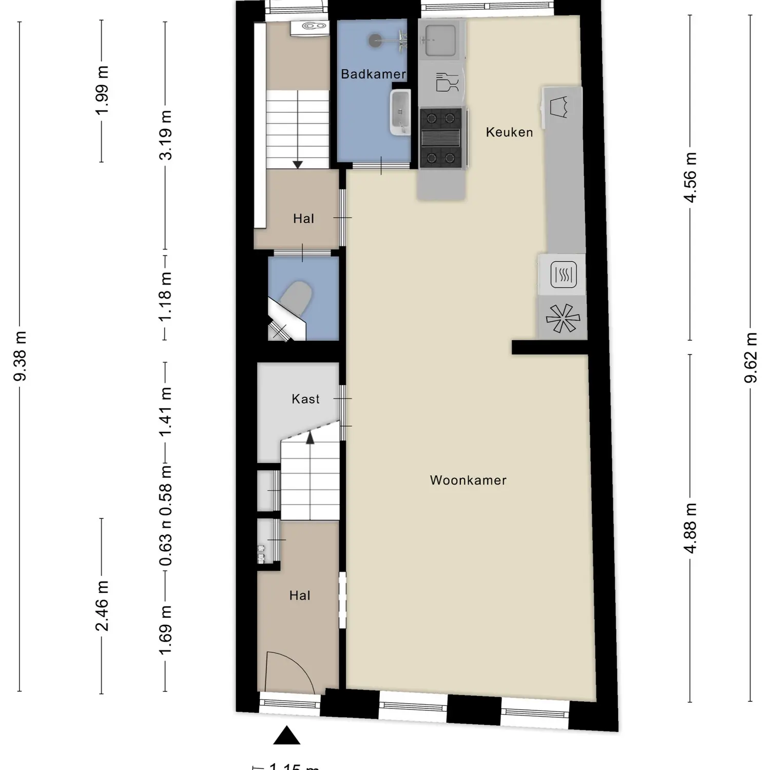 Stationsweg 10, HEENVLIET plattegrond 0