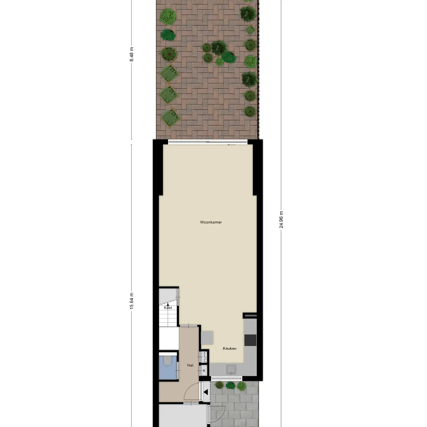 Mozartweg 31, SPIJKENISSE plattegrond 1