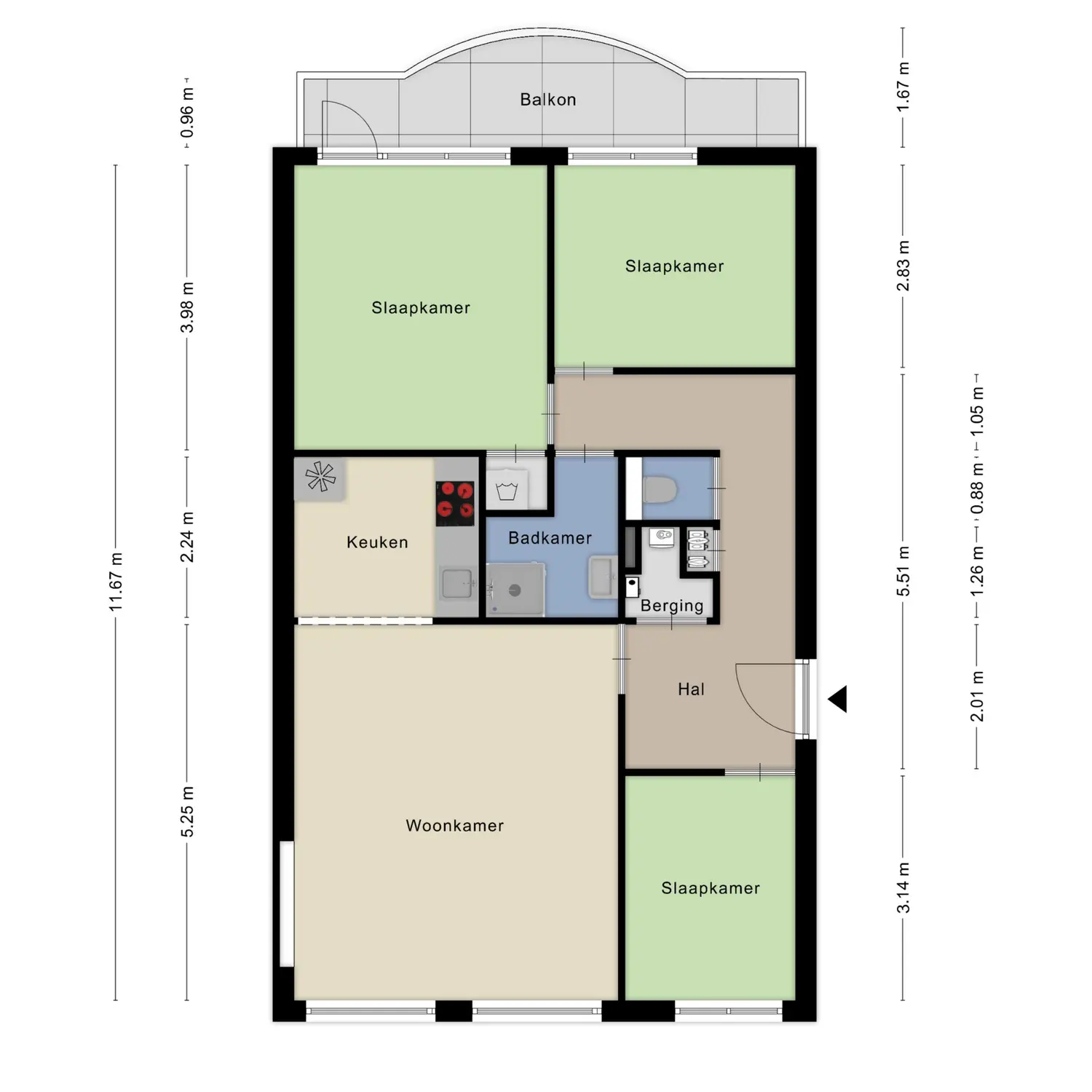 Maasboulevard 132, SPIJKENISSE plattegrond 0