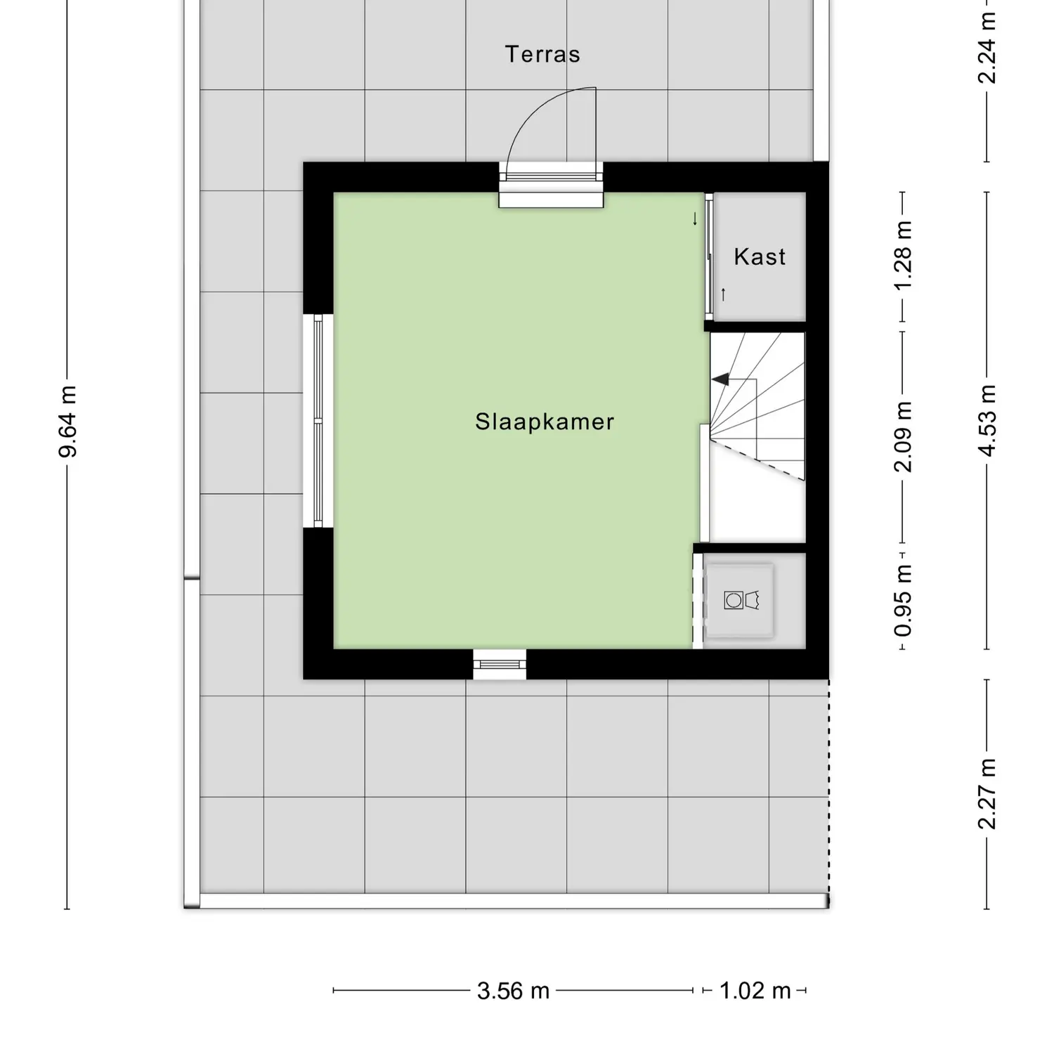 Schardelaan 12, ZUIDLAND plattegrond 4