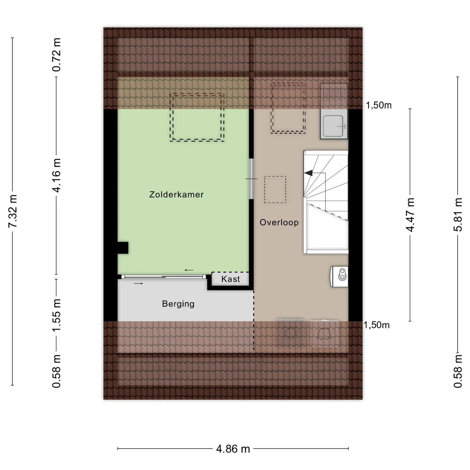 Buntgras 88, SPIJKENISSE plattegrond 4