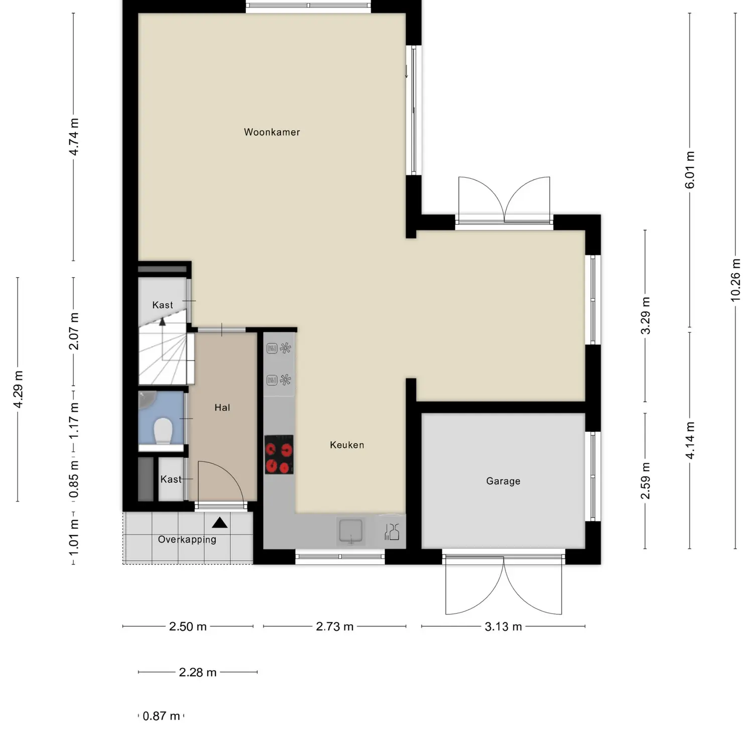 Anke Servaesstraat 36, SPIJKENISSE plattegrond 0