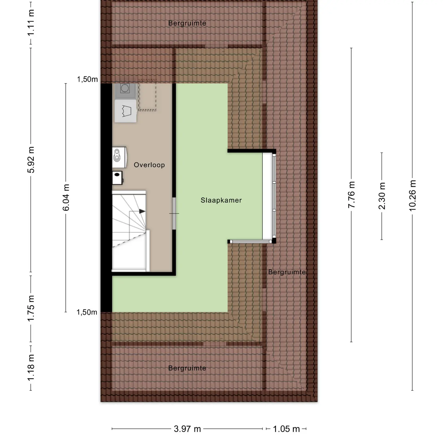 Anke Servaesstraat 36, SPIJKENISSE plattegrond 3