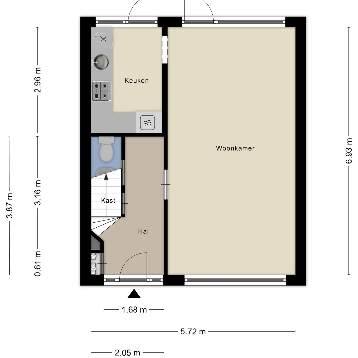 Violierstraat 19, SPIJKENISSE plattegrond 0