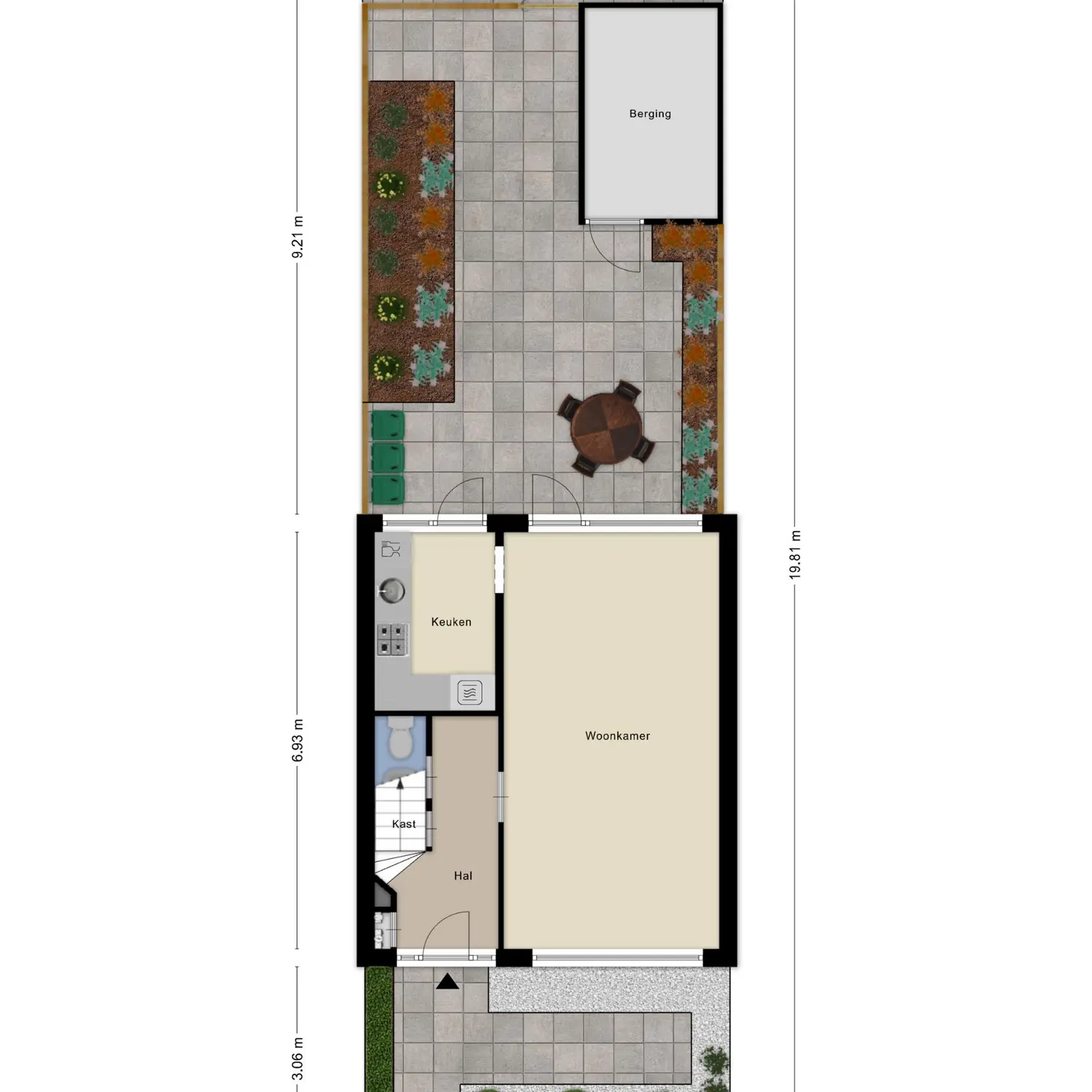 Violierstraat 19, SPIJKENISSE plattegrond 1