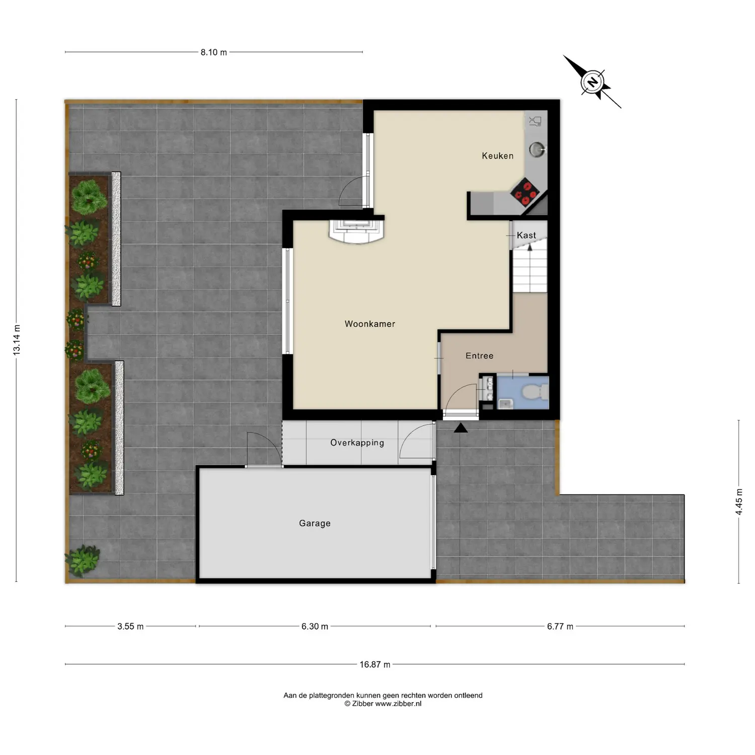 Rhônestraat 29, SPIJKENISSE plattegrond 1