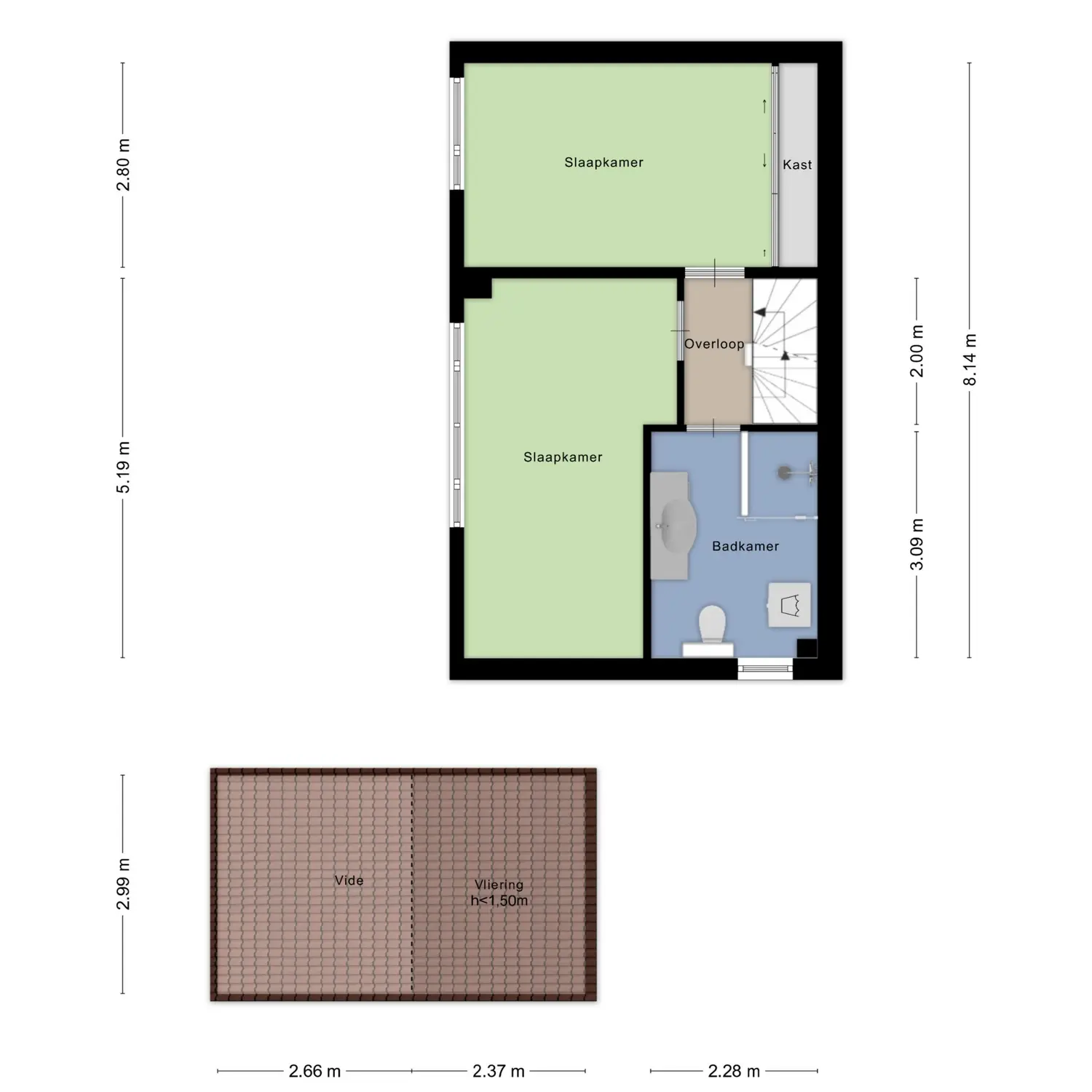 Rhônestraat 29, SPIJKENISSE plattegrond 2