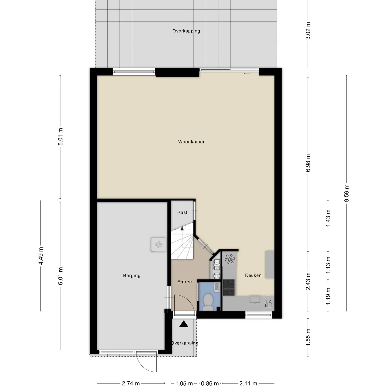 Maria Kleine-Gartmanstraat 46, SPIJKENISSE plattegrond 0