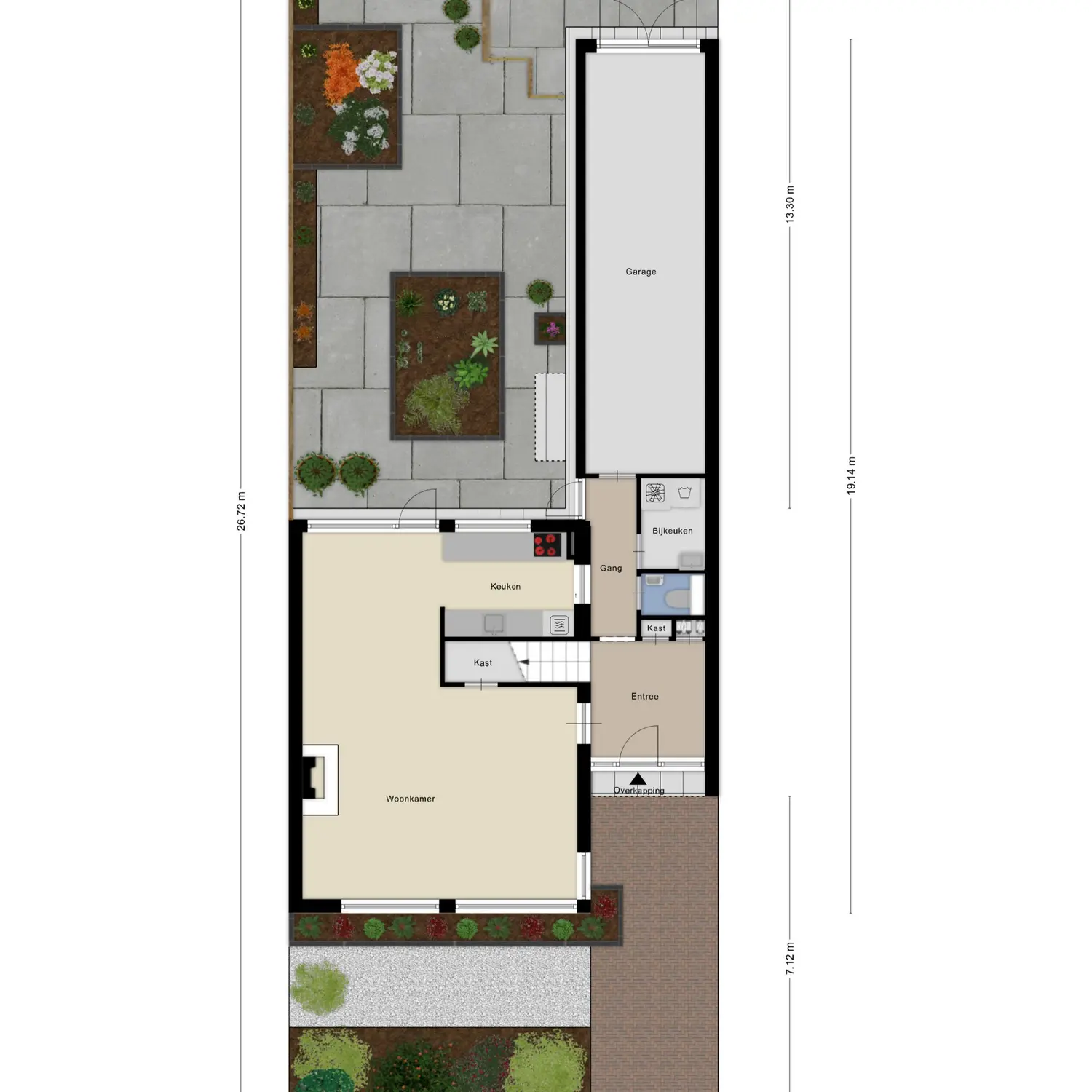 Kikkerveen 370, SPIJKENISSE plattegrond 1