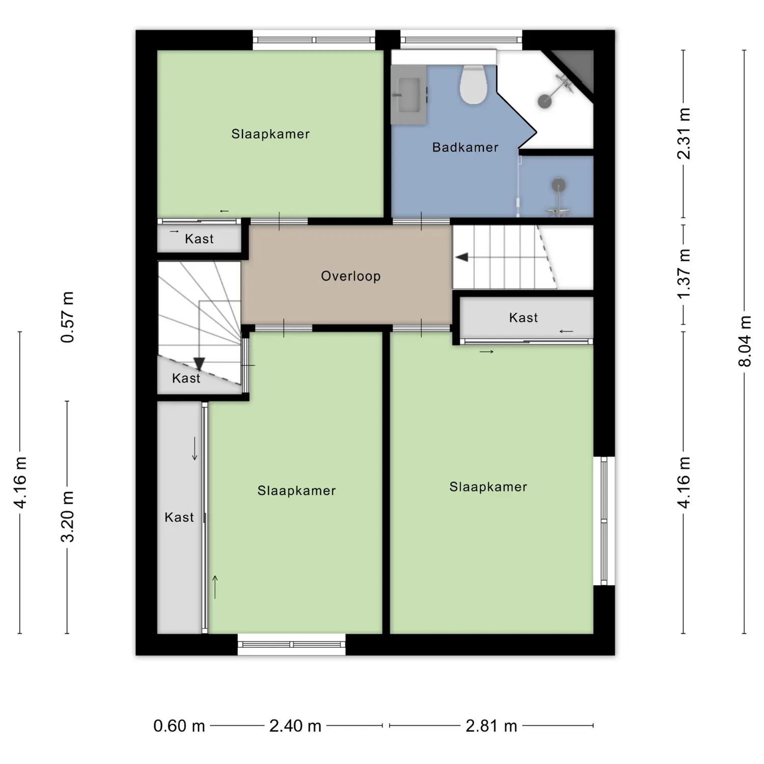 Kikkerveen 370, SPIJKENISSE plattegrond 2
