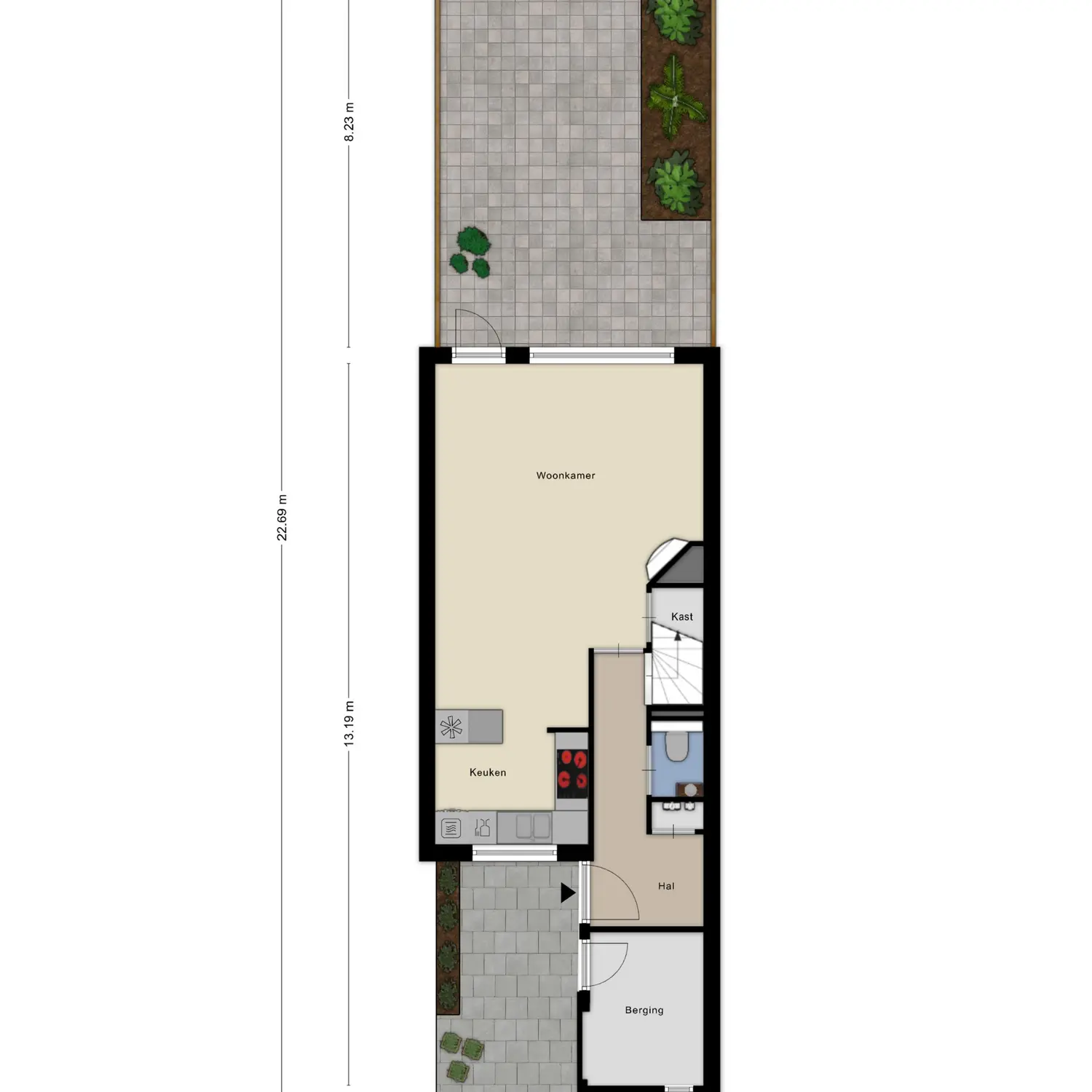 Raaigras 5, SPIJKENISSE plattegrond 1