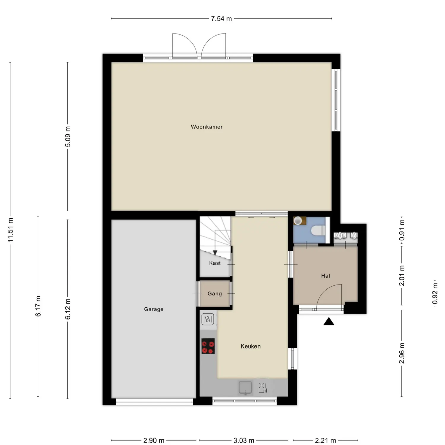 Anne Frankstraat 107, SPIJKENISSE plattegrond 0