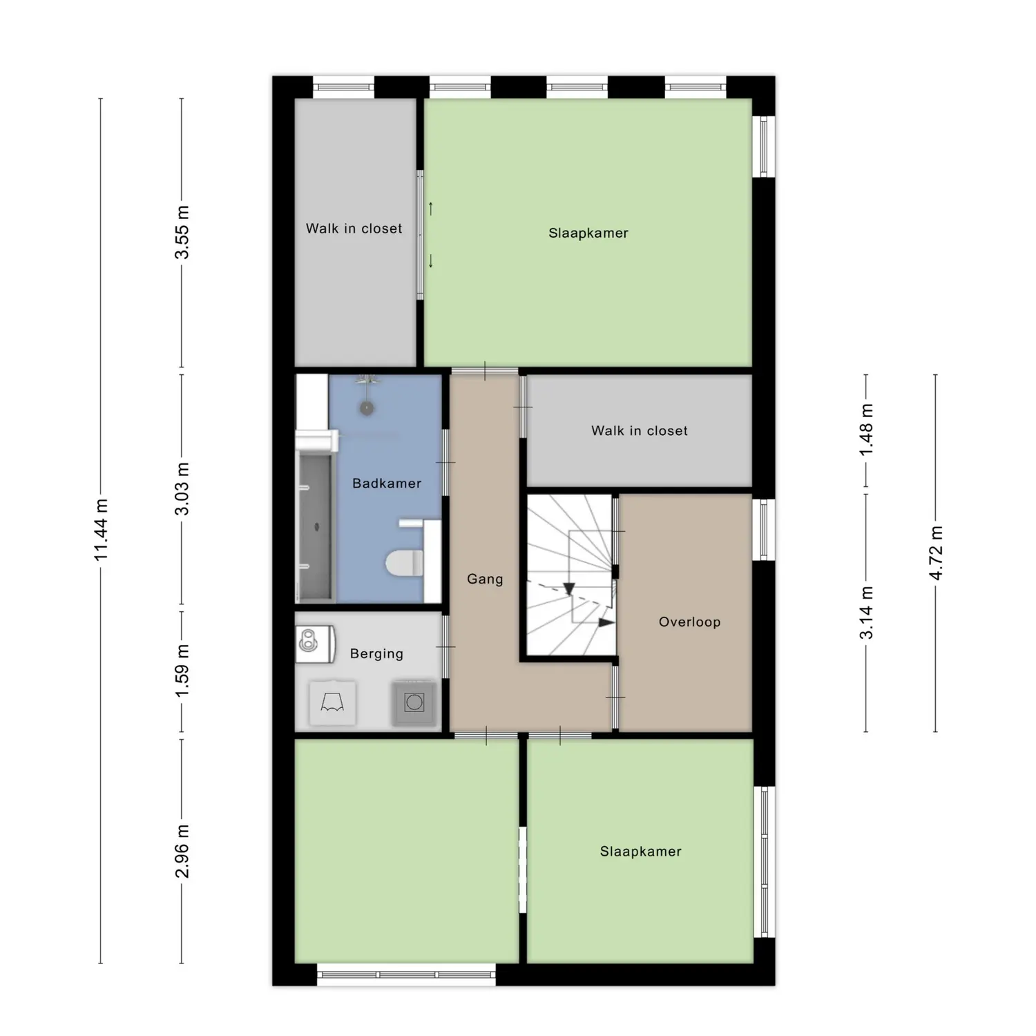 Anne Frankstraat 107, SPIJKENISSE plattegrond 2