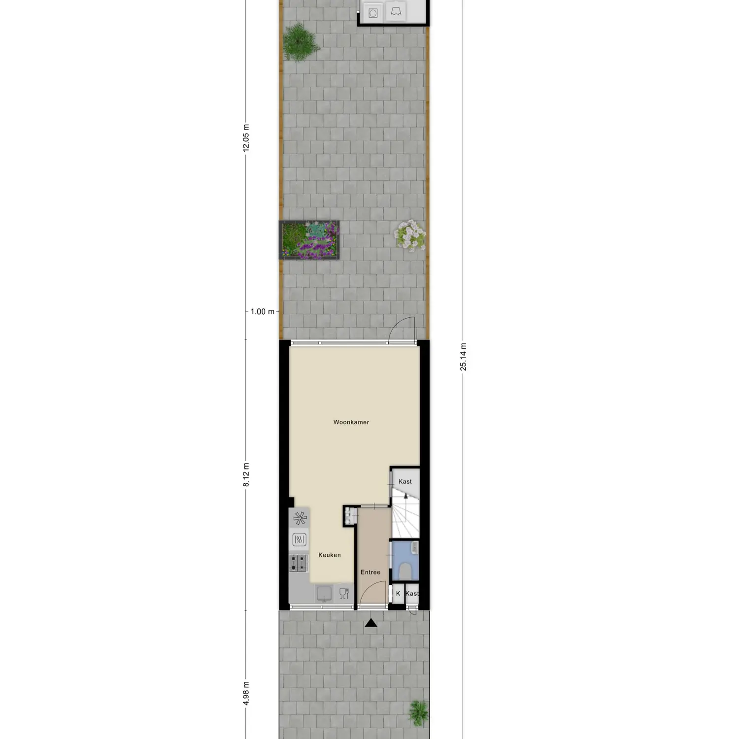 Leliestraat 3, HEENVLIET plattegrond 1
