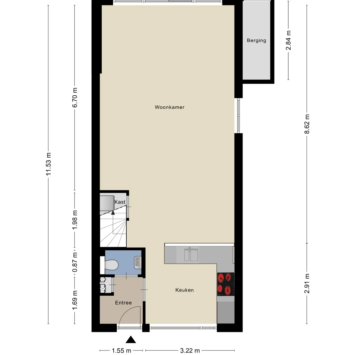 Heerenlaan 13, HEENVLIET plattegrond 1